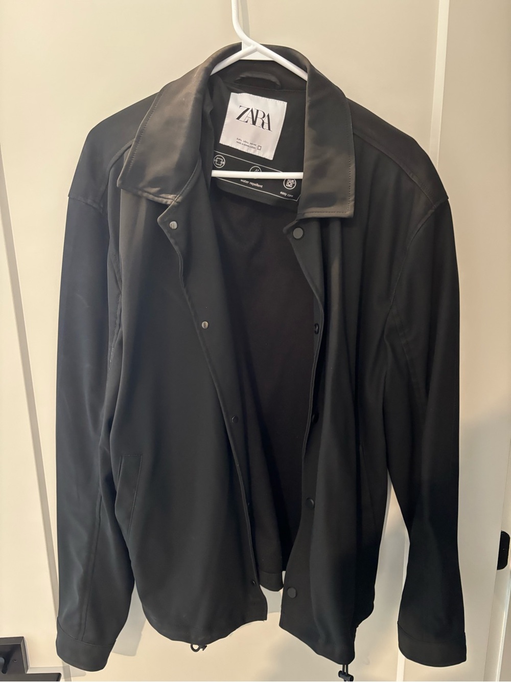 Zara Black Lightweight Shirt Jacket